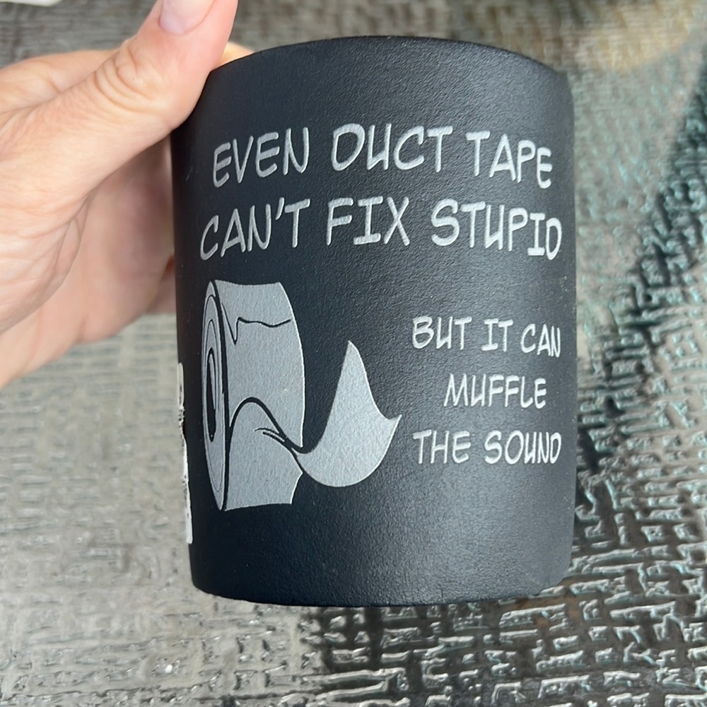 Even duct tape can’t fix stupid beer koozie